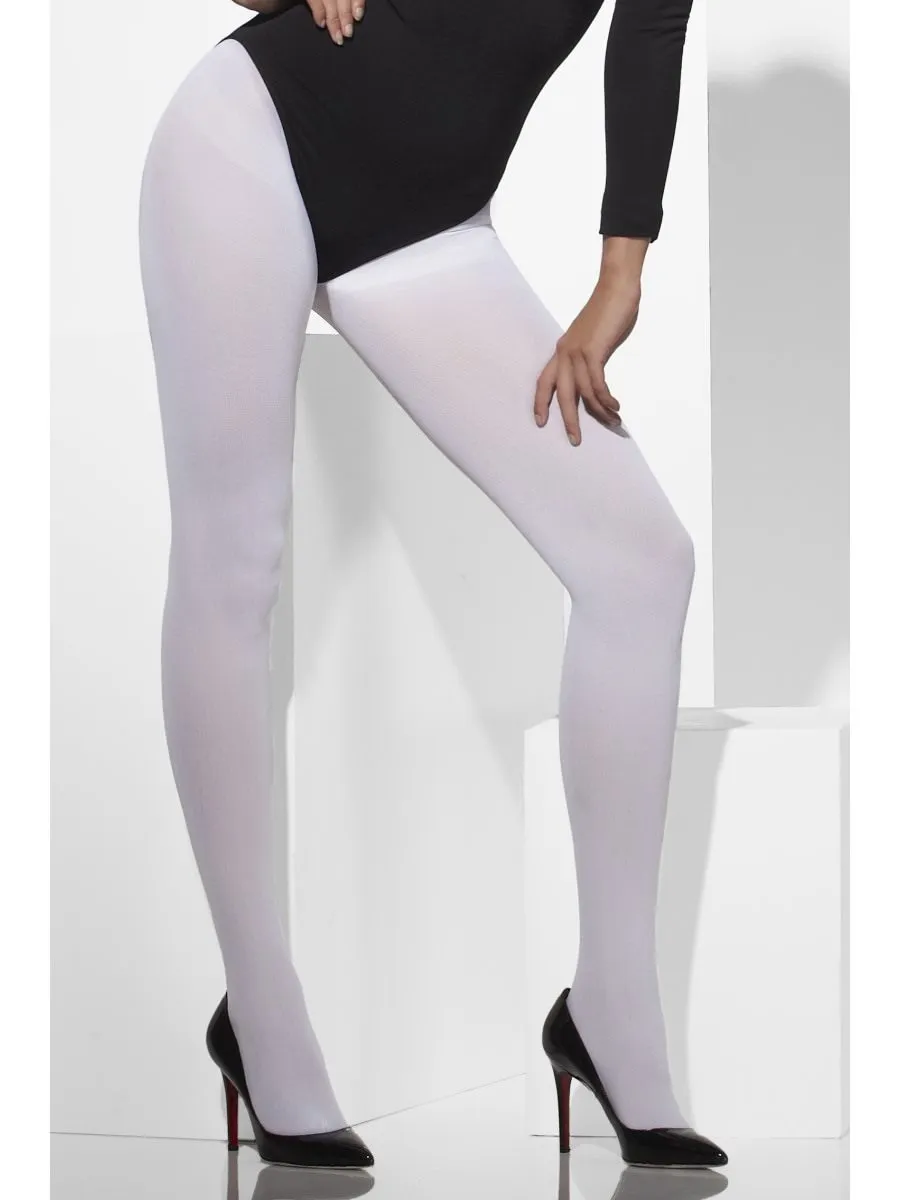 Opaque White Tights