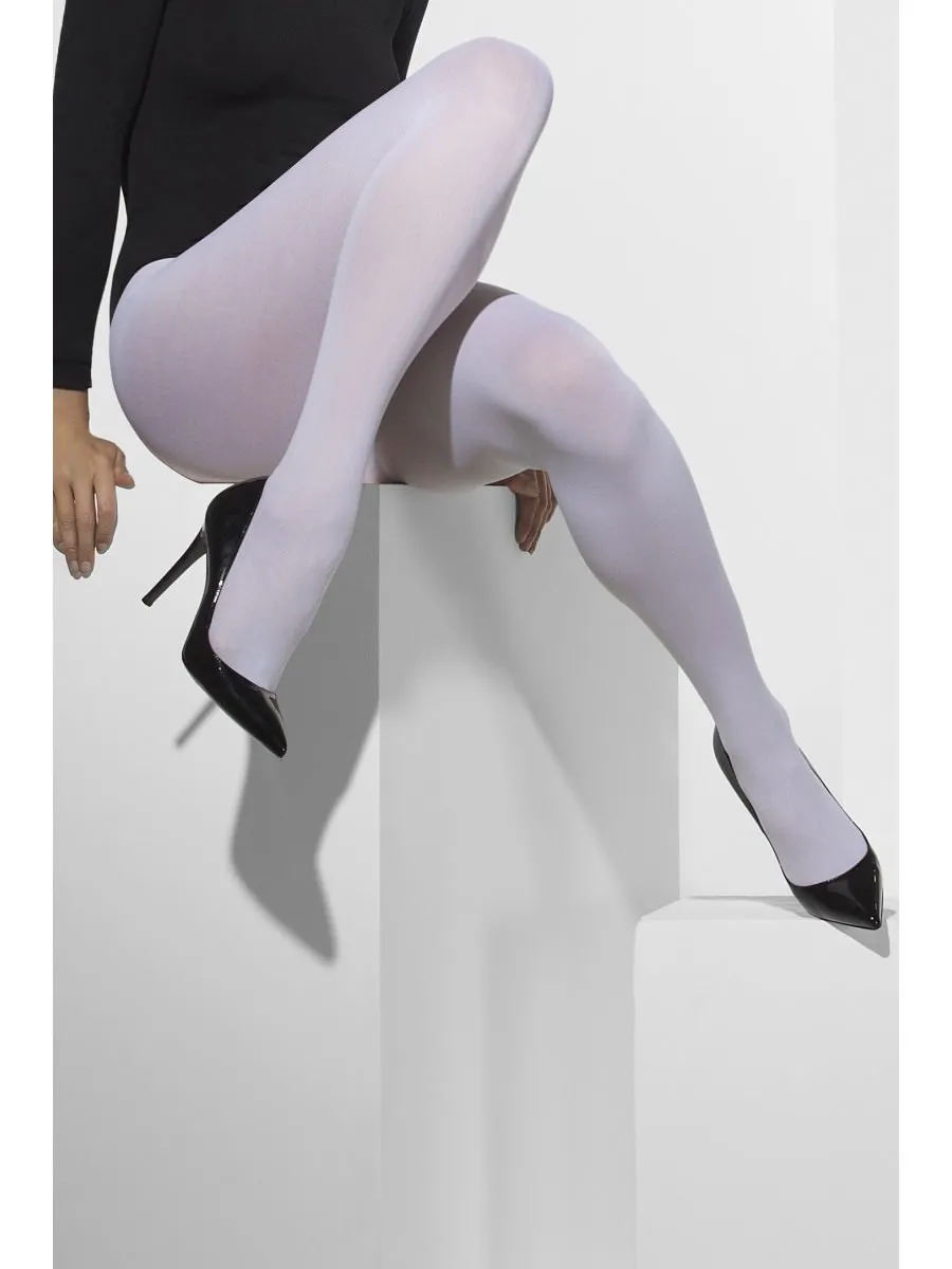 Opaque White Tights