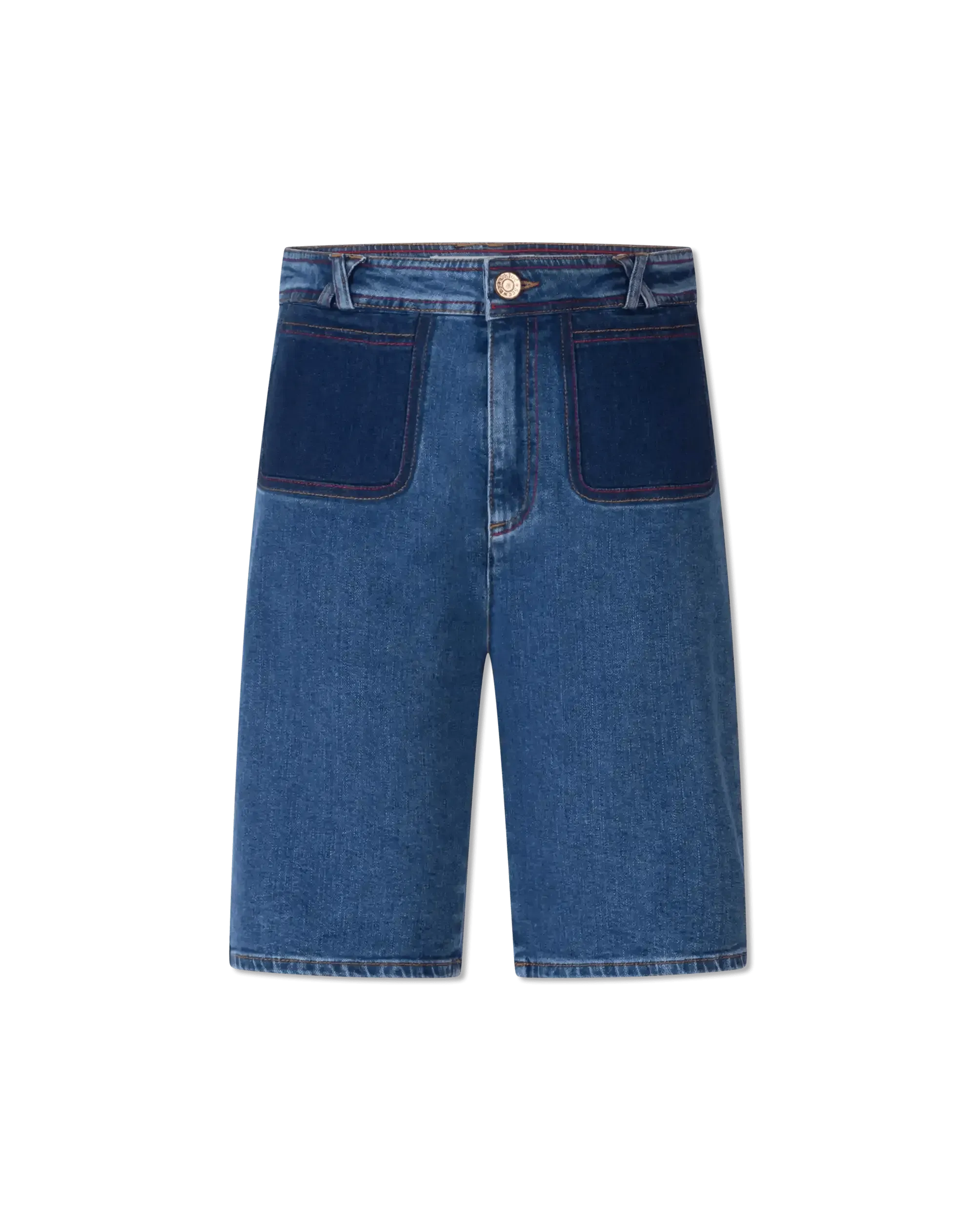 Organic Knee Length Denim Shorts
