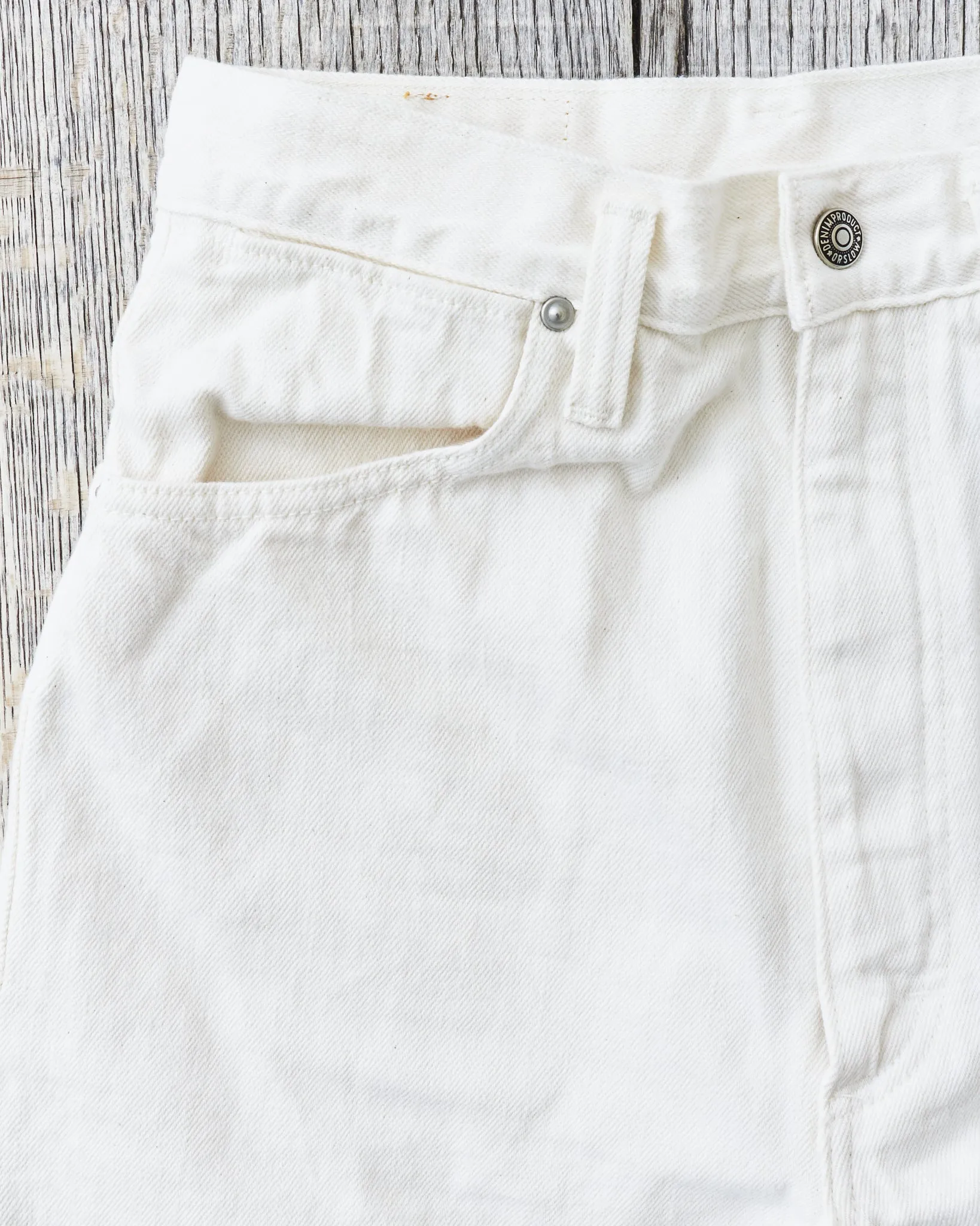 OrSlow Women's Jasmine Curved Seam Jeans White