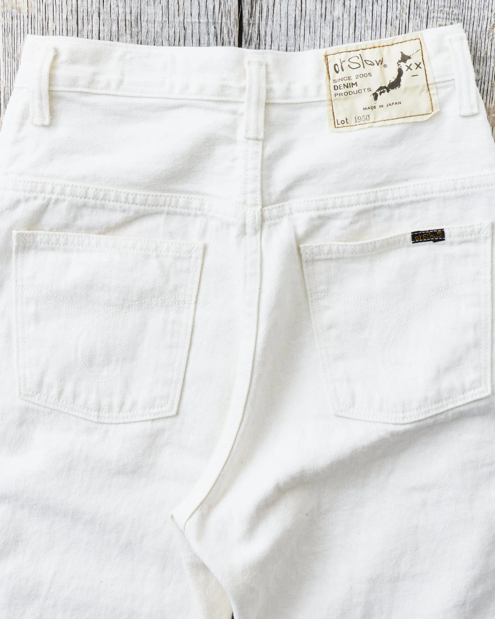 OrSlow Women's Jasmine Curved Seam Jeans White