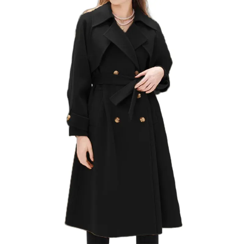 Outerwears Damen Wollmäntel Winter Damen Raglanärmel Graben Warm gefüttert Windjacke Streetwear Jacke Damen Neu in Mänteln