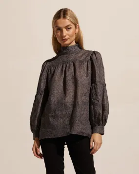 Pace top  -  Graphite Leopard