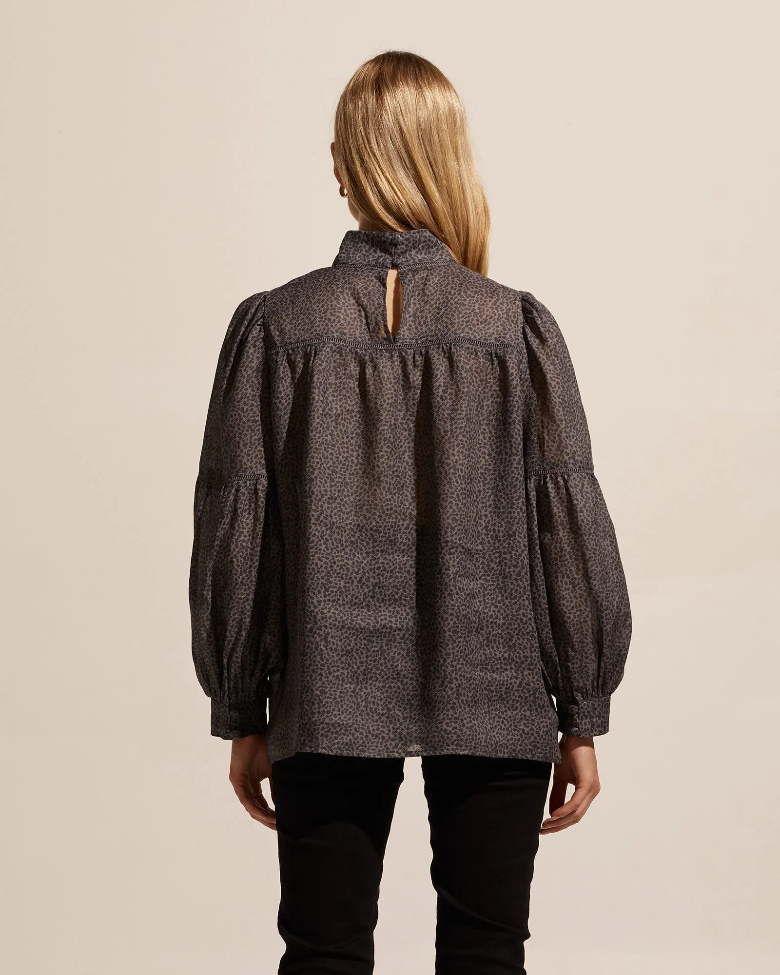 Pace top  -  Graphite Leopard
