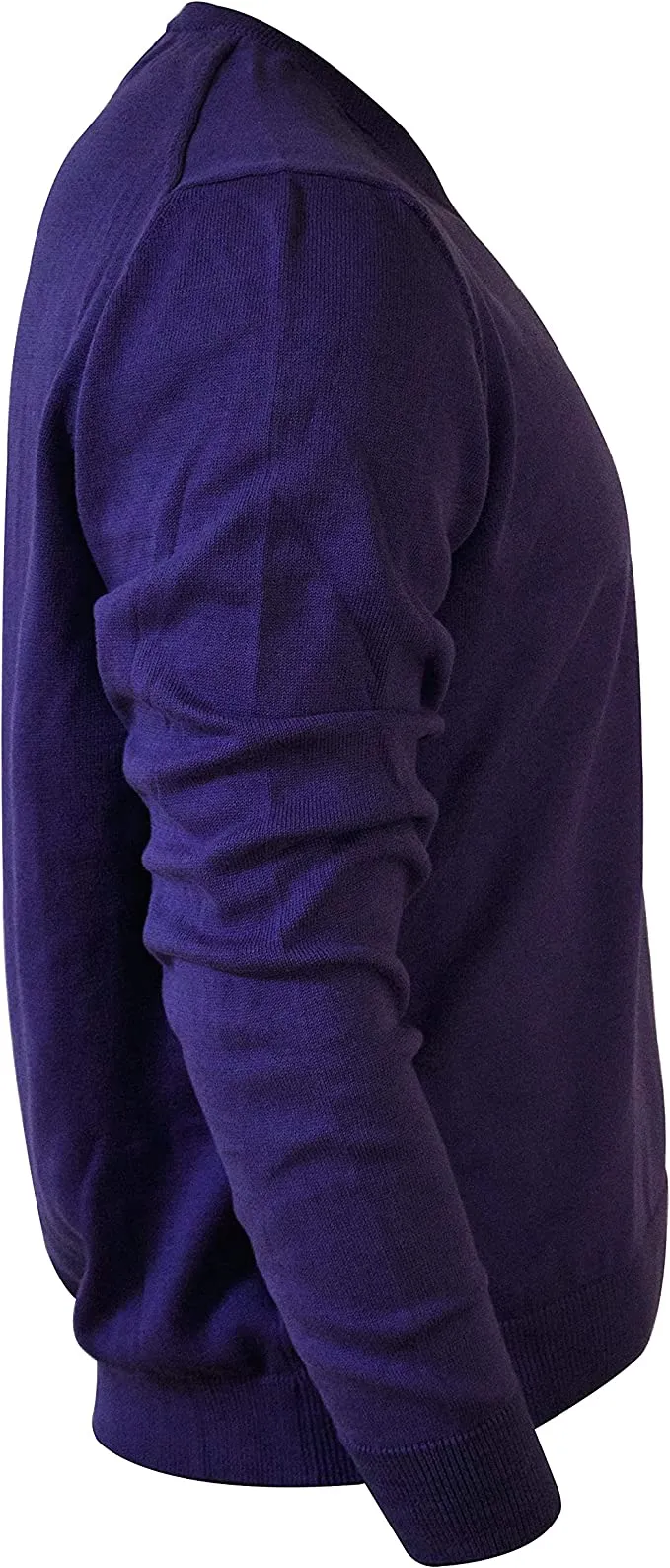 PHOENIX Purple Cotton Men's Pullover V Neck