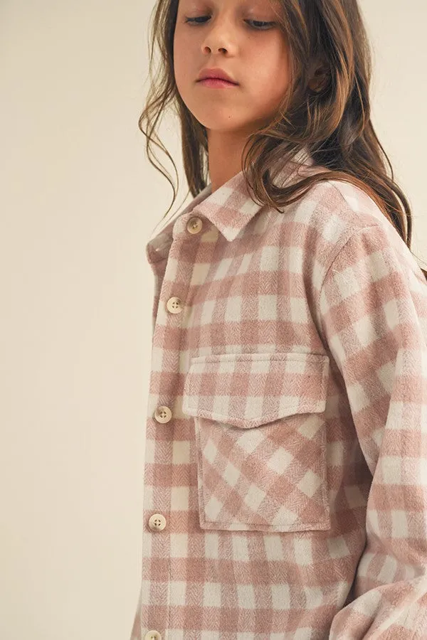 Pink Plaid Shacket