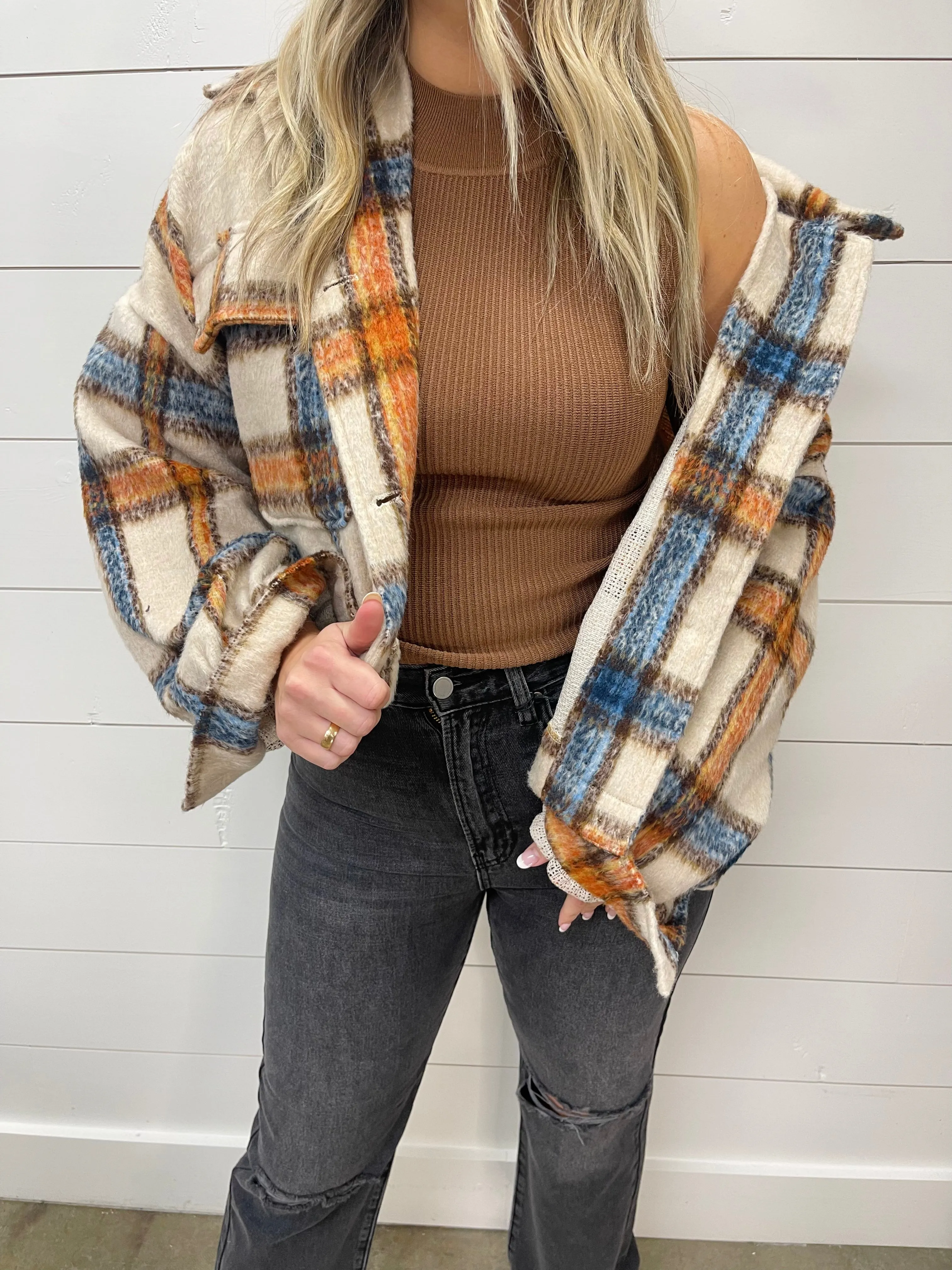 Prettiest in Plaid Shacket