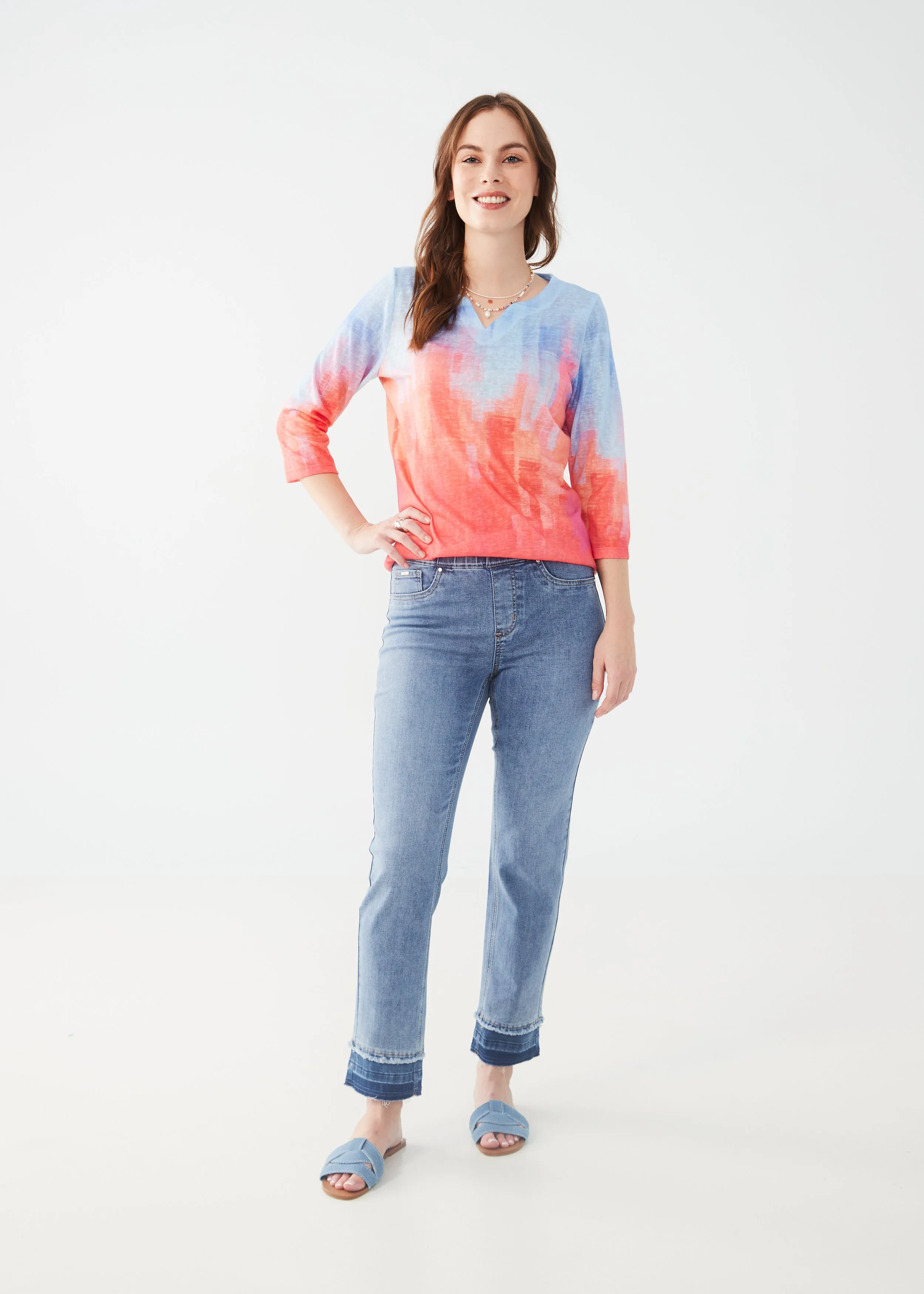 Pull-on Pencil Ankle Jean by FDJ