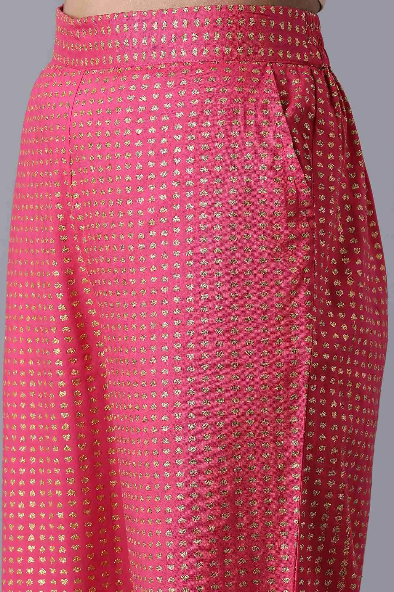 Red Geometrical Print Culotte