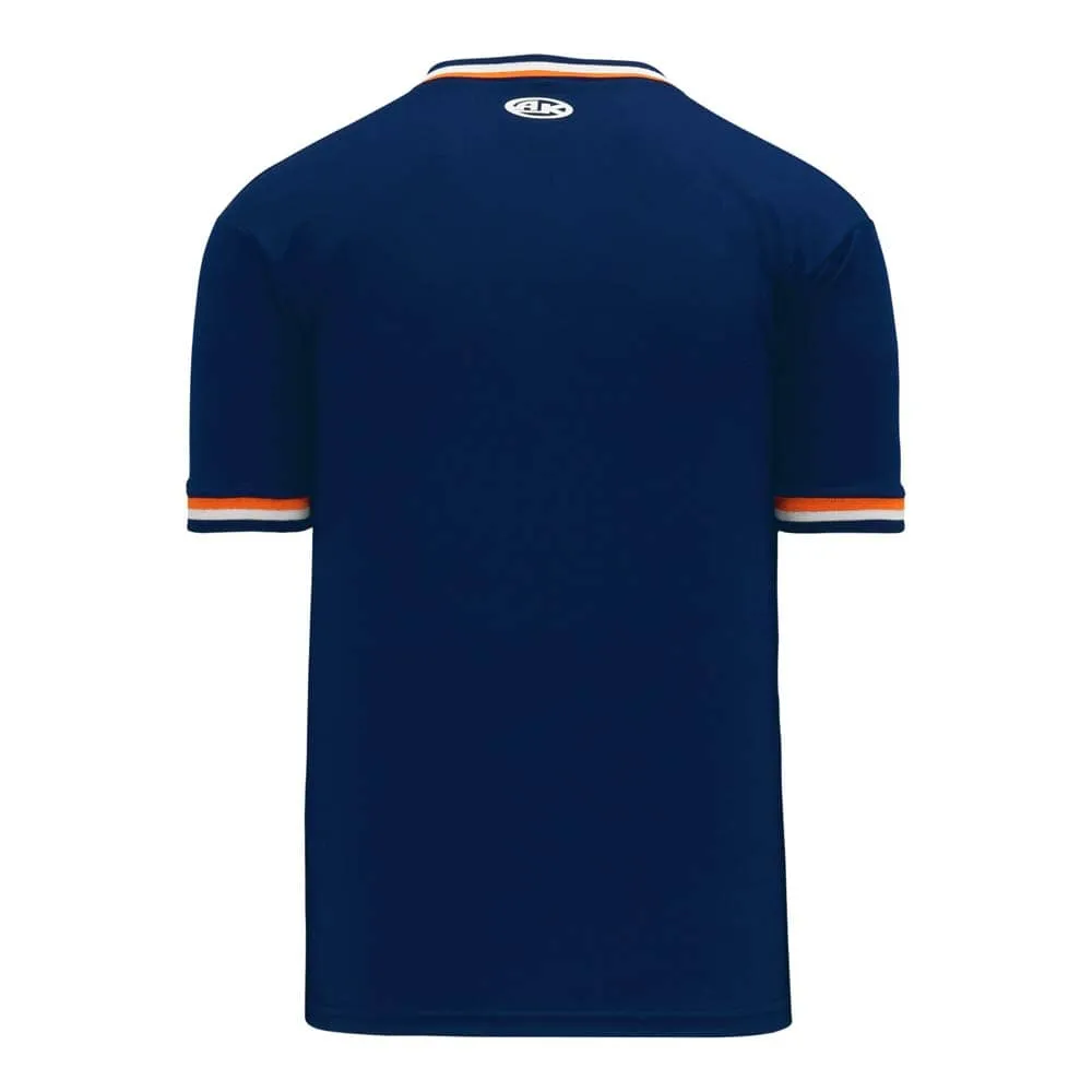 Retro V-Neck Dry Flex Pullover Navy-Orange Jersey