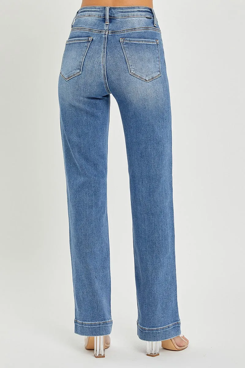 Risen Jeans - High Rise Straight Jeans - RDP5444