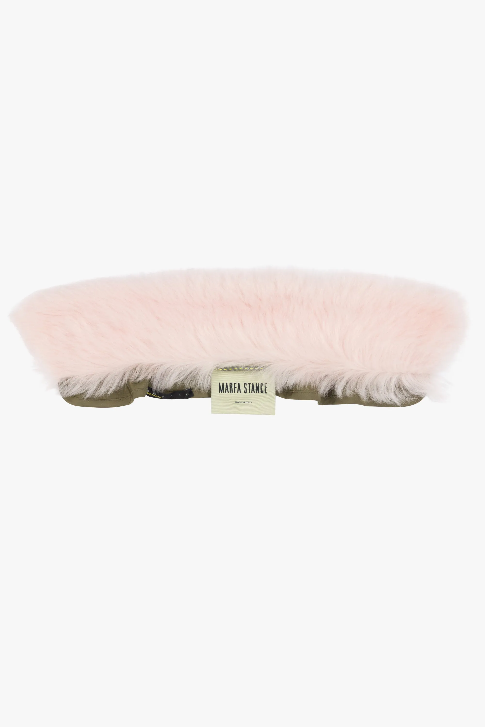 Shearling Collar - Pale Pink Long Hair