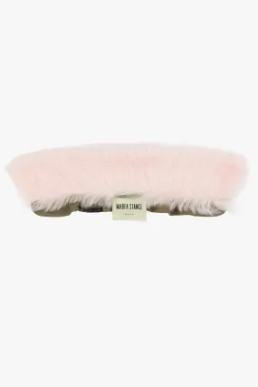 Shearling Collar - Pale Pink Long Hair