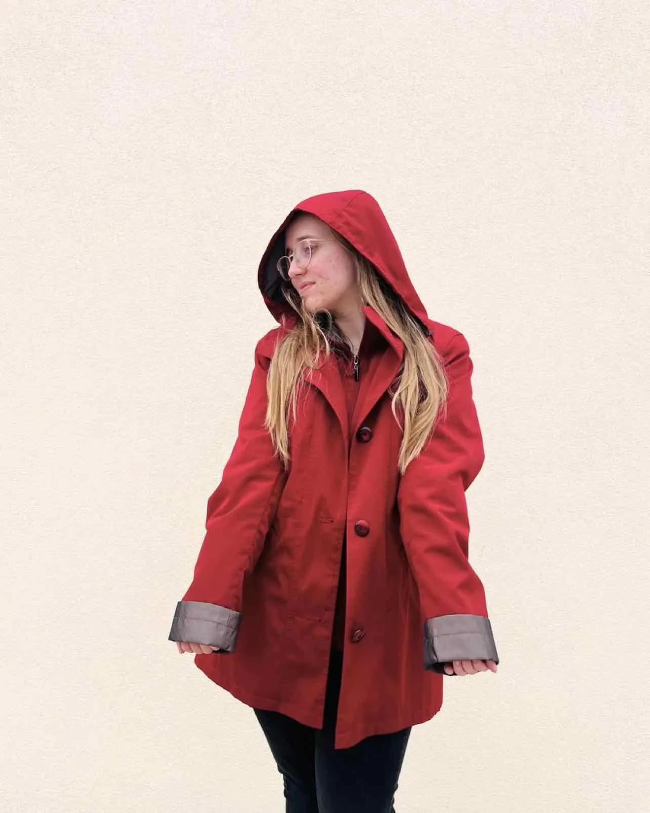 St Johns Bay Size S Red/Black Button(s) Jackets Jacket
