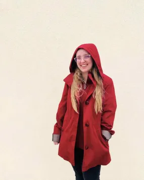 St Johns Bay Size S Red/Black Button(s) Jackets Jacket