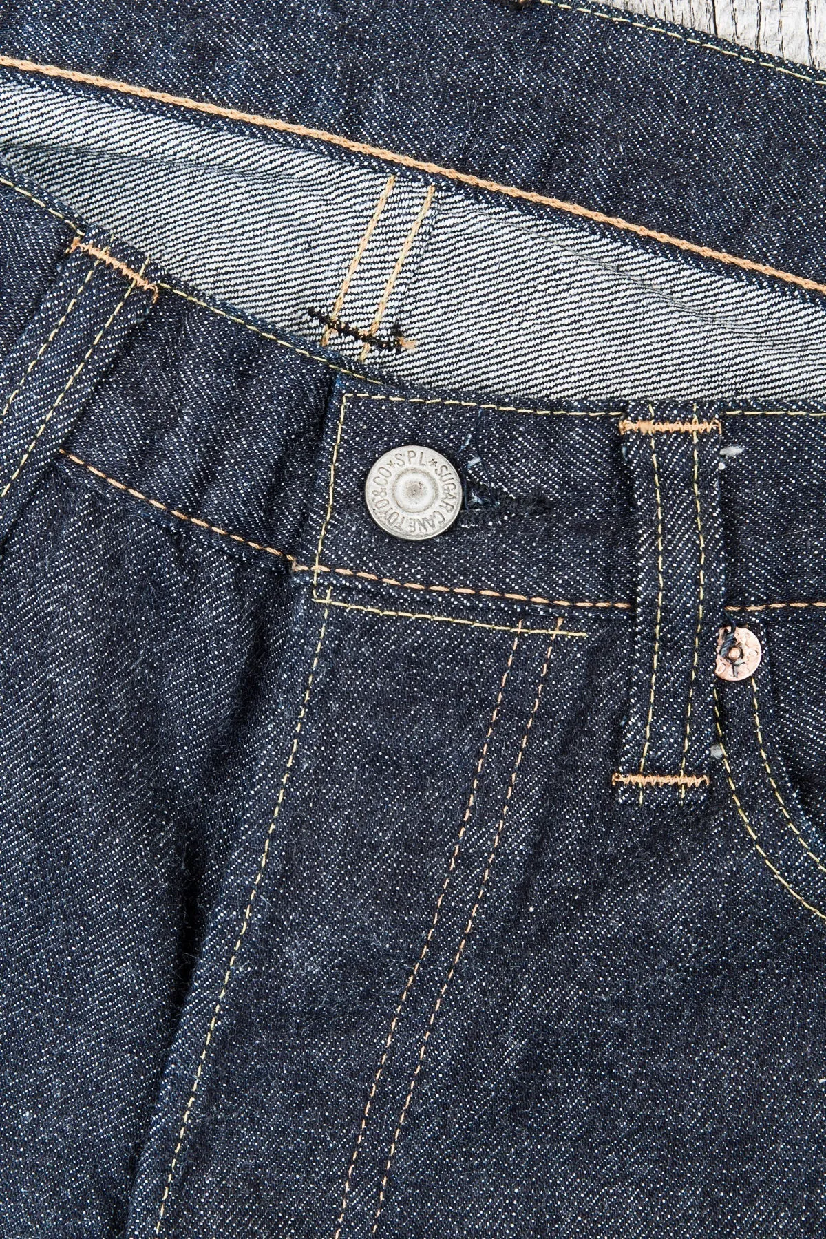 Sugar Cane & Co. Model 2014 Slim Tapered One Wash Jeans SC42014A