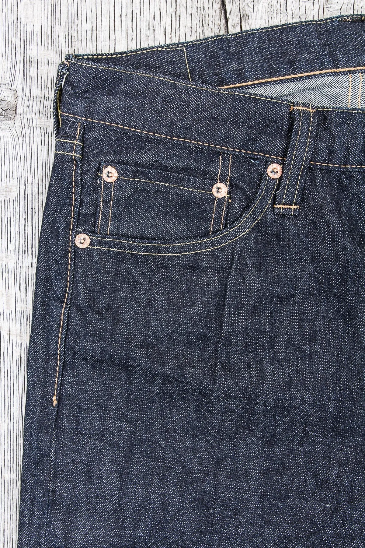 Sugar Cane & Co. Model 2014 Slim Tapered One Wash Jeans SC42014A