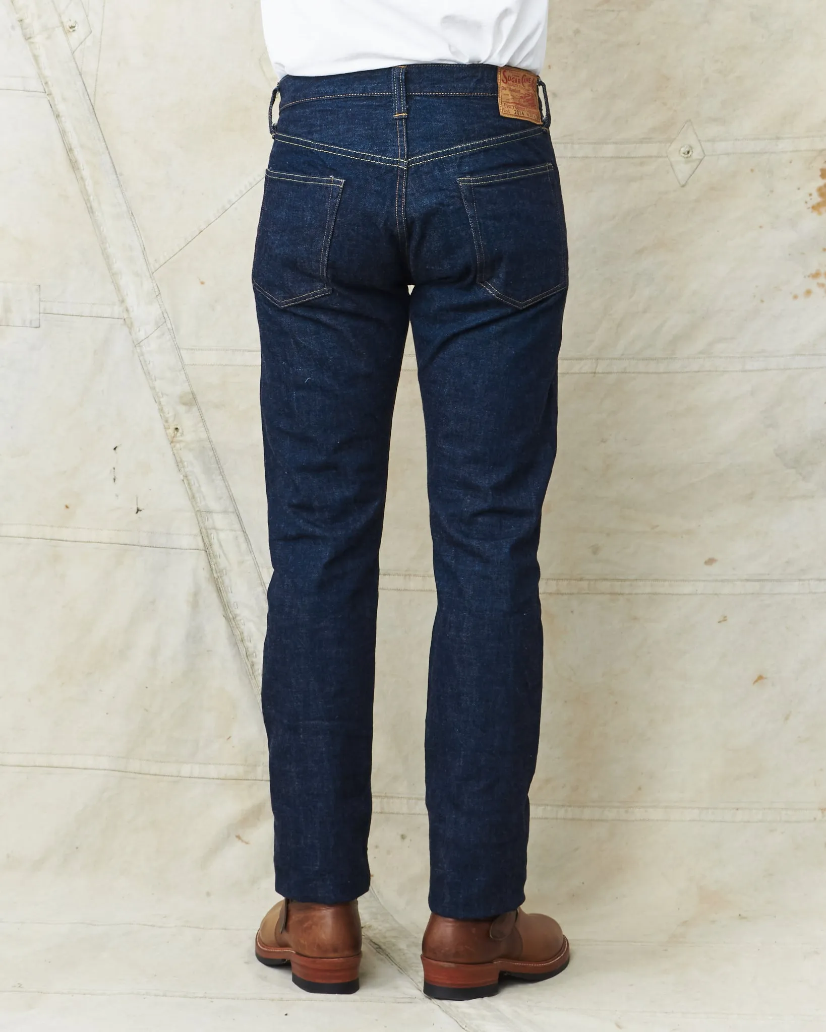 Sugar Cane & Co. Model 2014 Slim Tapered One Wash Jeans SC42014A