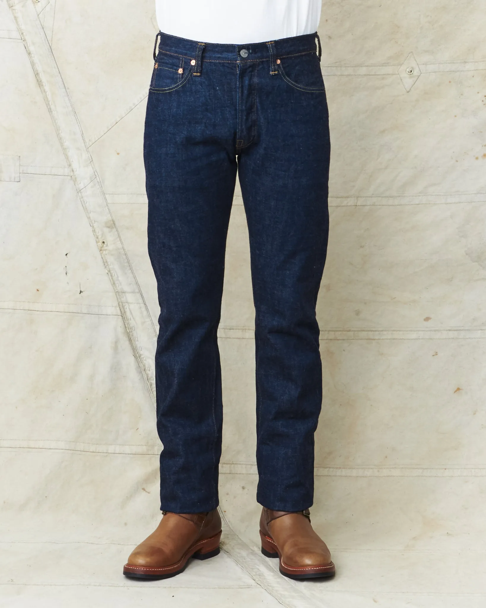 Sugar Cane & Co. Model 2014 Slim Tapered One Wash Jeans SC42014A