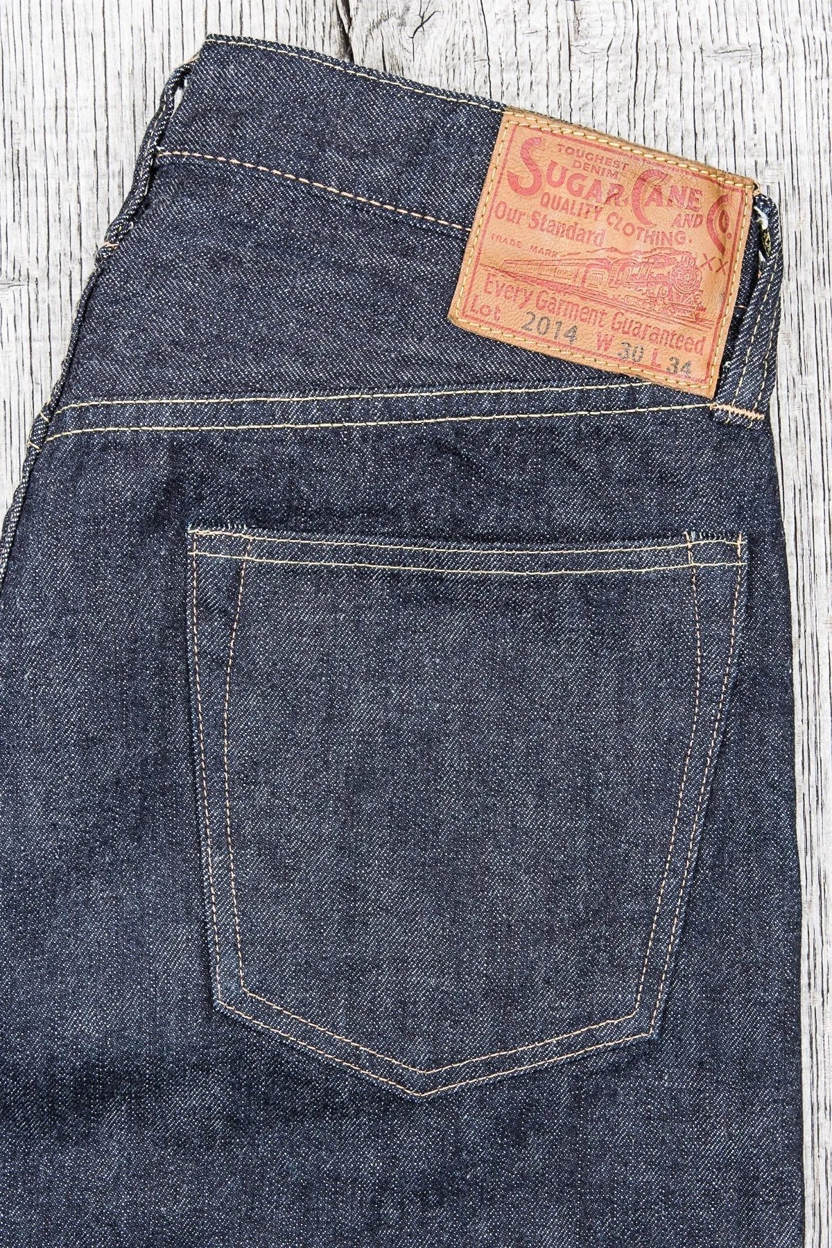 Sugar Cane & Co. Model 2014 Slim Tapered One Wash Jeans SC42014A
