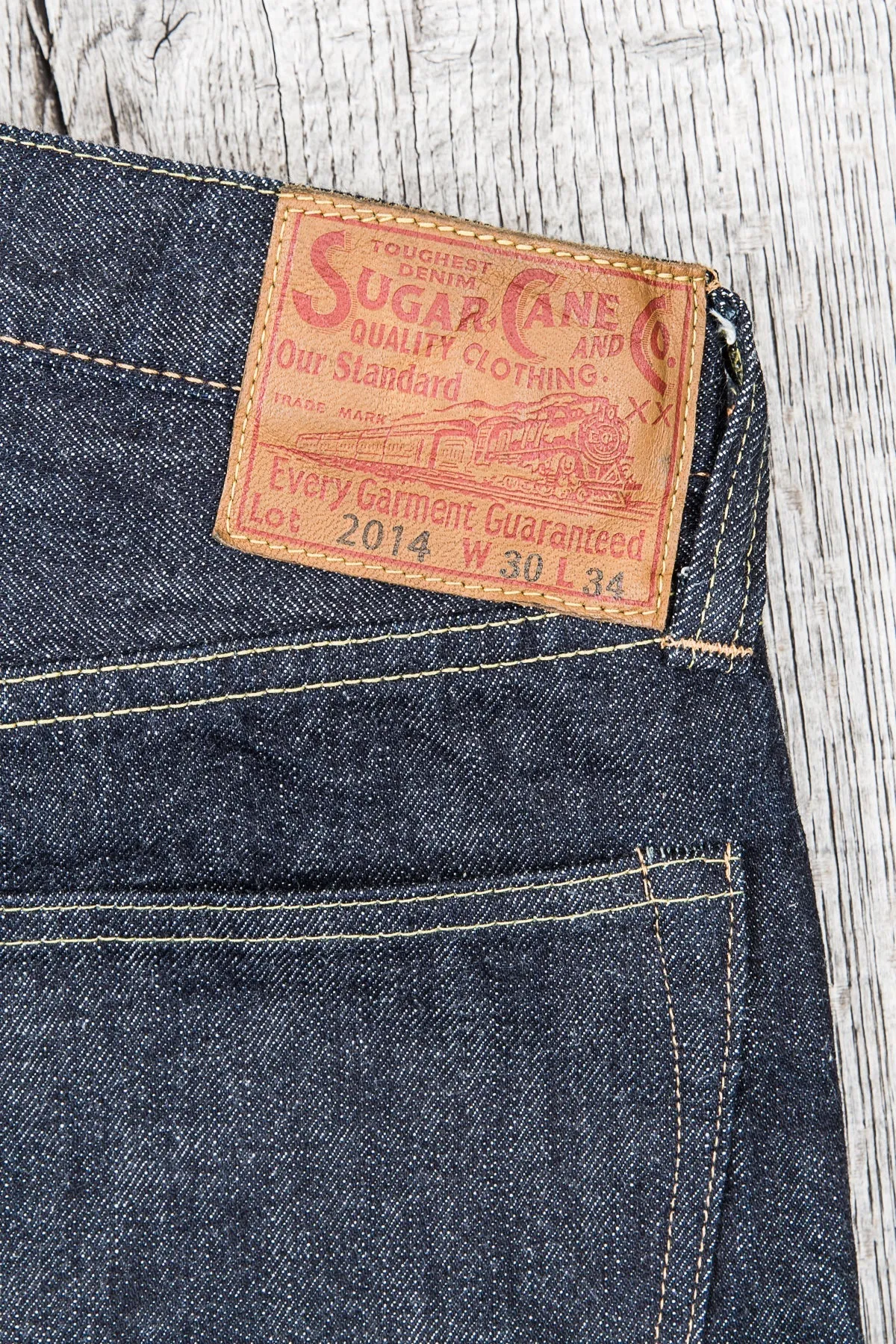 Sugar Cane & Co. Model 2014 Slim Tapered One Wash Jeans SC42014A