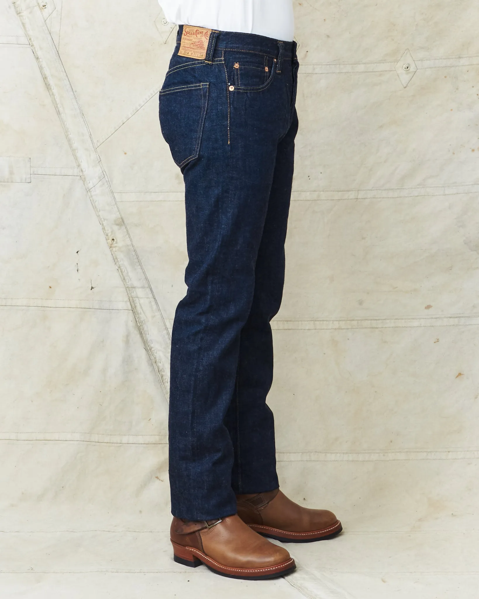 Sugar Cane & Co. Model 2014 Slim Tapered One Wash Jeans SC42014A