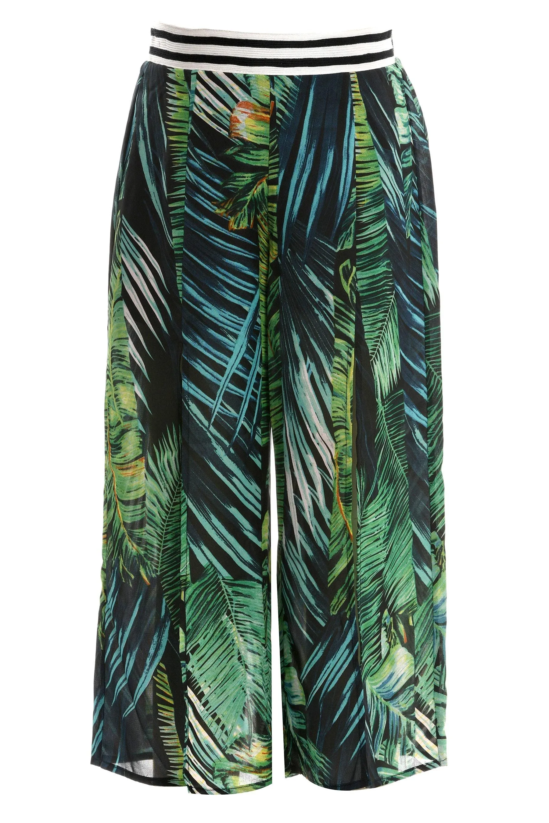 Tropical print culottes (R18170)