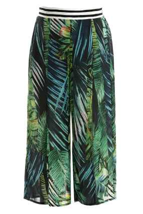 Tropical print culottes (R18170)