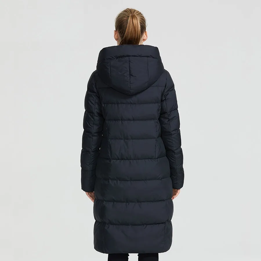 Women's Winter Warm Slim Parka With Zippers